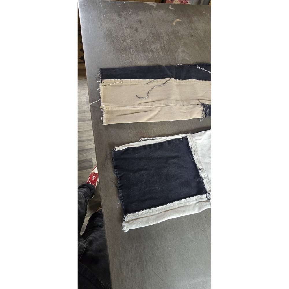 Unbranded high-waisted patchwork jeans Size Small - Picture 2 of 6